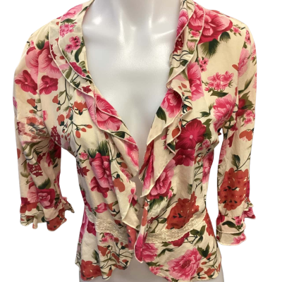 Lili -  Womens  Size 12 Floral Silk top