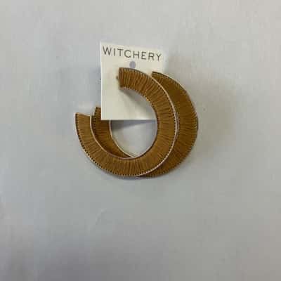Witchery Women’s Cinnamon Woven Earrings RRP $60