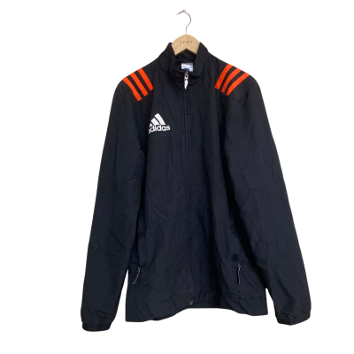 Adidas Mens  Size XS Front Zipper Black  / Orange 