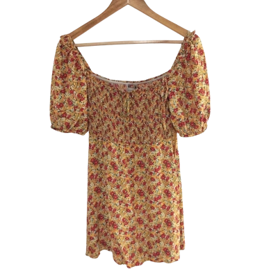 Faithfull The Brand Womens  Size 8 Short Sleeve Dress