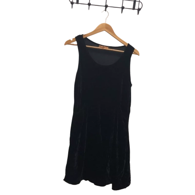 Princess Highway Womens  Size 10 Velvet Feel Mini Dress Black  