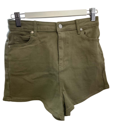 Tilii Womens  Size 14 High Wasted Shorts Olive 