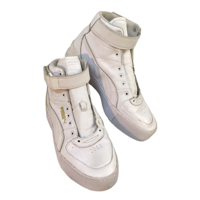 Puma Womens Size 41 Leather Sneakers White 