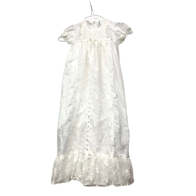 Maude Wilson Long Baby Christening Gown Size 0 Dress White 