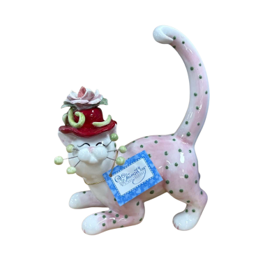 Whimsiclay Amy Lacombe Rose Cat #86180