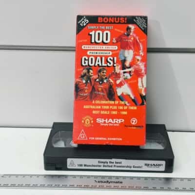 Manchester United: Simply The Best 100 Premiership Goals Vintage VHS Tape (1992-1998 Australian Tour Edition) Pre Owned 
