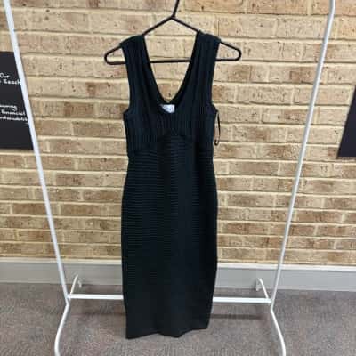 Sheike Womens forest green ronny knit dress Size 8 