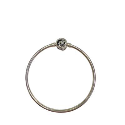 Pandora Silver Stirling 925 Encircled Clasp Bangle 