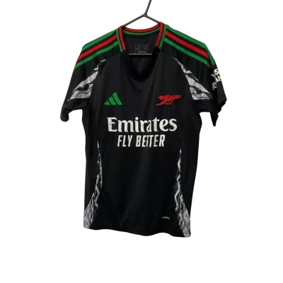Mens Adidas  Size S Arsenal Away Jersey Black  / Green / Red 