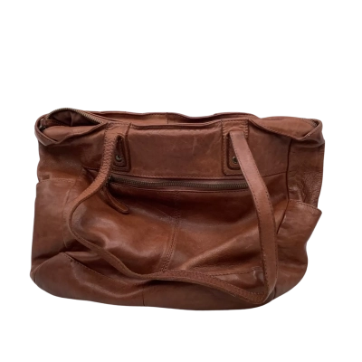 Vintage Colorado Genuine Leather Womens Brown Handbag 35x23cm (HB1)