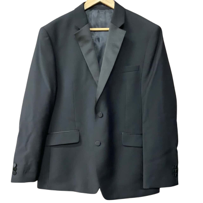 T.M. Lewin Mens Size 44S Black Suit Evening Jacket 