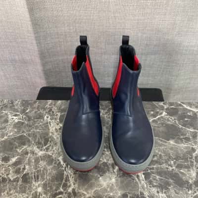 Emporio Armani Kids  Size 35 Boots Navy Blue / Red 