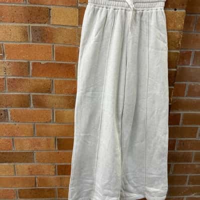  Womens Vonzipper Size 8 Track Pants White 