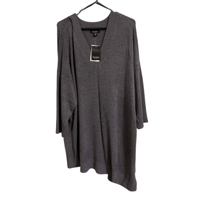 beme Womens Grey Asymmetrical Top