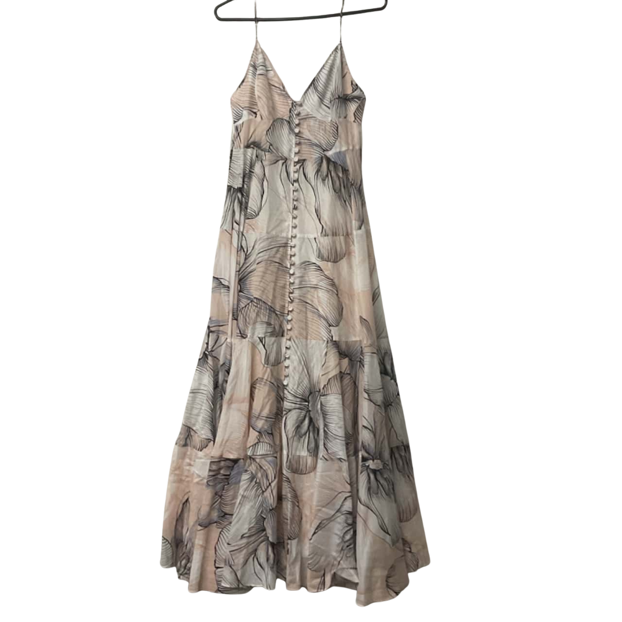 Womens Sass & Bide Size 12 White/ Blue Pattern Everlasting Maxi Dress(s)
