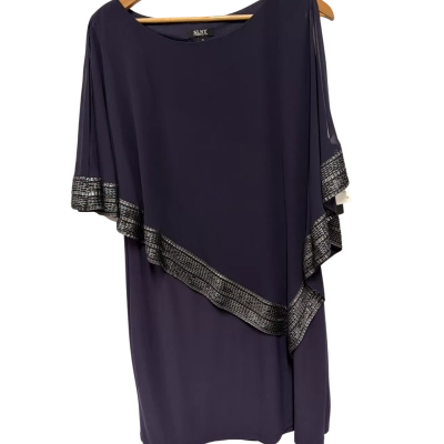 SLNY Womens  Size 16 Dark Purple Dress