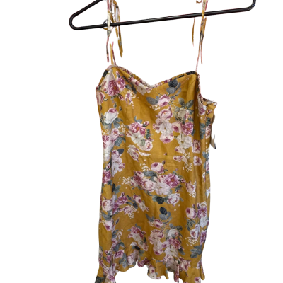 BNWT Forever New Womens  Size 8 Floral Mustard Yellow dress 