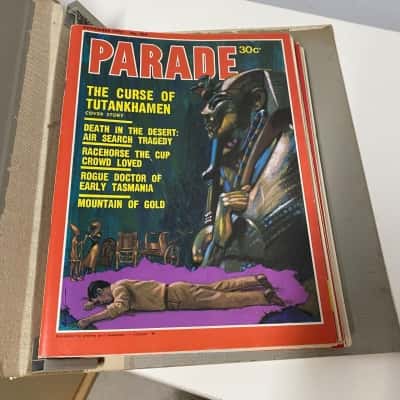 Folder of old magazines 