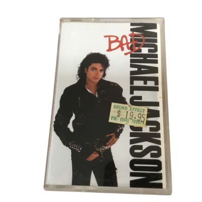 Vintage Michael Jackson Bad Cassette Tape 