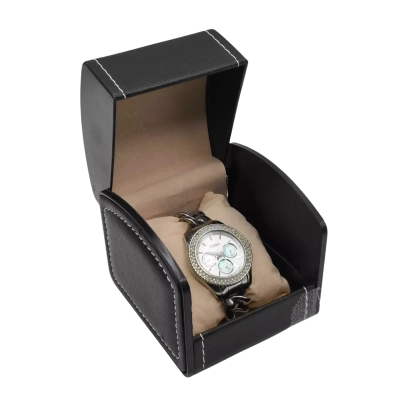 Fossil Womens Silver Bracelet Watch with Mother of Pearl Dials - Untested - Needs Battery