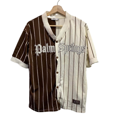  Womens  Size XS Short Sleeve Shirt Brown / White 