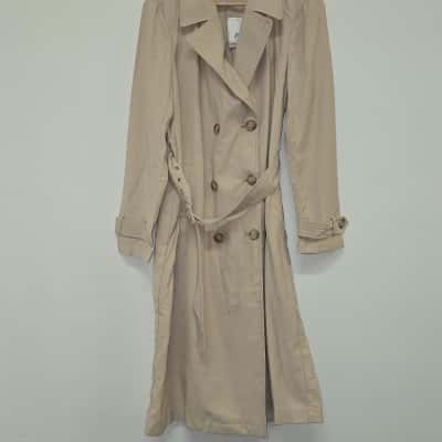 Just Jeans Womens  Size 10 Trench Coat Colour: Stone