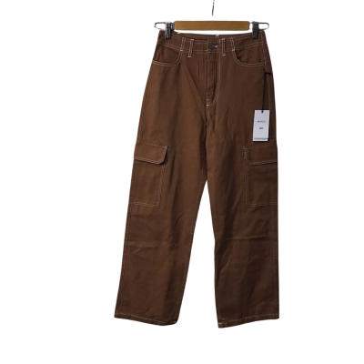 RVCA Womens Size 24 Brown Rangers Wide Leg Cargo Pants (new)