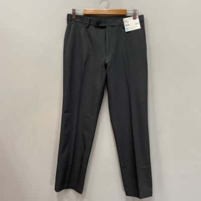 Uniqlo Mens  Size 30 x 34” Straight Leg Pants Grey 