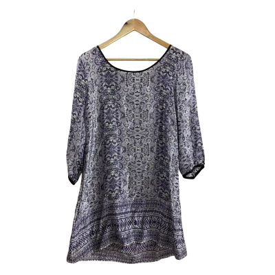Jeanswest Womens  Size 14 Sadie Silk Print Shift Dress Multi