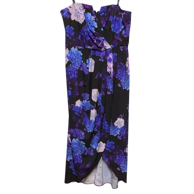 City Chic Womens  Size S Maxi Dress Black  / Floral 