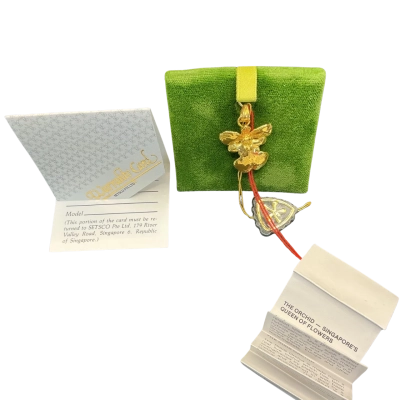  Womens Pendant Risis  Orchid of Singapore in gold