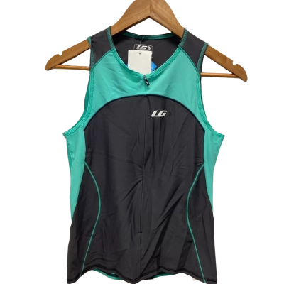 Garneau Cycling Top Womens  Size L Black  / Green 