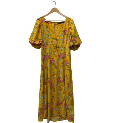Sportsgirl Womens  Size 14 Casual Dress Floral / Yellow 