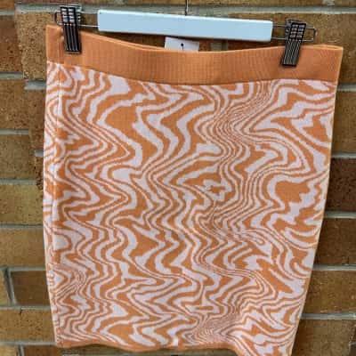 Cotton On Womens  Size S Mini Skirt Orange / Pattern / Pink  