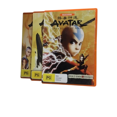 Avatar The Ledgend of AANG Book 2 Earth Volumes 1-3 DVD Set