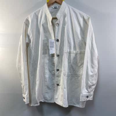 Uniqlo Womens  Size M Long Sleeve Shirt Off White 