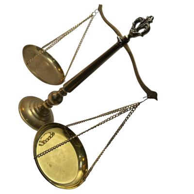 Vintage Brass Scales Of Justice 