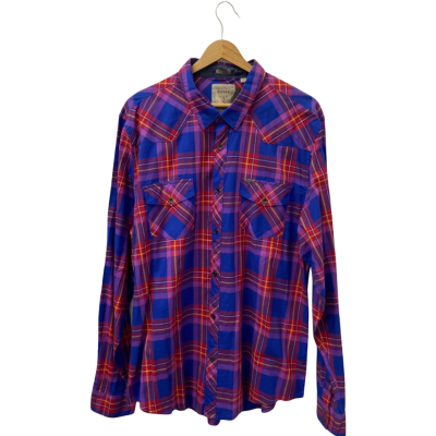 Guess Mens  Size XL Checked Shirt Multicoloured 