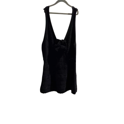 Steele Womens  Size M Sleeveless Top Black  Knitted RRP $189