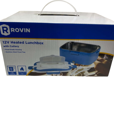 RROVIN 12V Heated Lunchbox with Cutlery