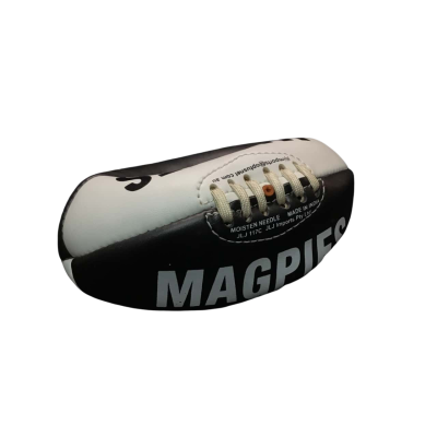 Football with Magpie Logo