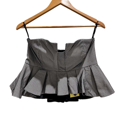 Bardot Womens  Size 10 Black  / Grey Skirt and Bustier