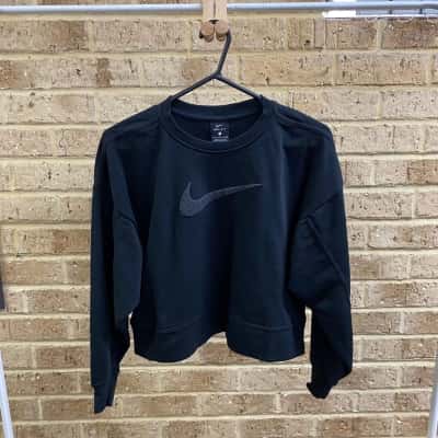 Nike Womens training black jumper Size S 