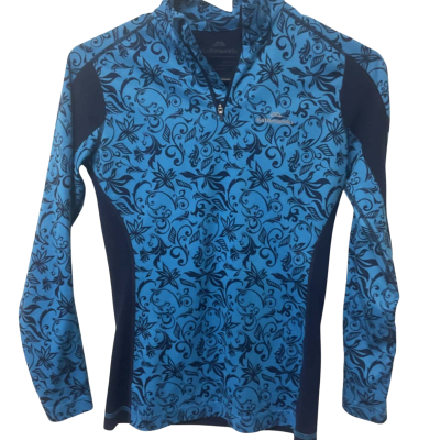 Womens Kathmandu   Size 8 Long Sleeve Top Blue / Navy Blue 