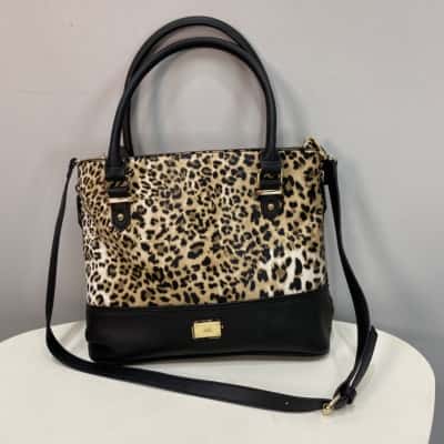 Jag Womens Handbag / Shoulder Bag Animal print / Black  
