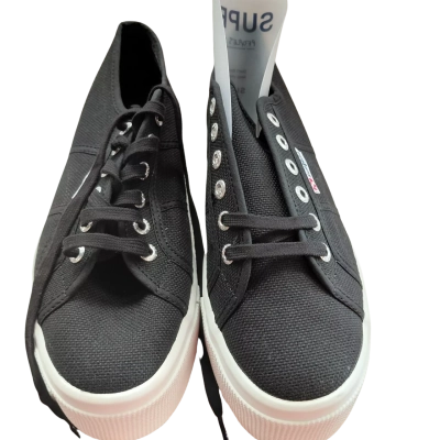 Superga Womens  Size 40 Sneakers Black  