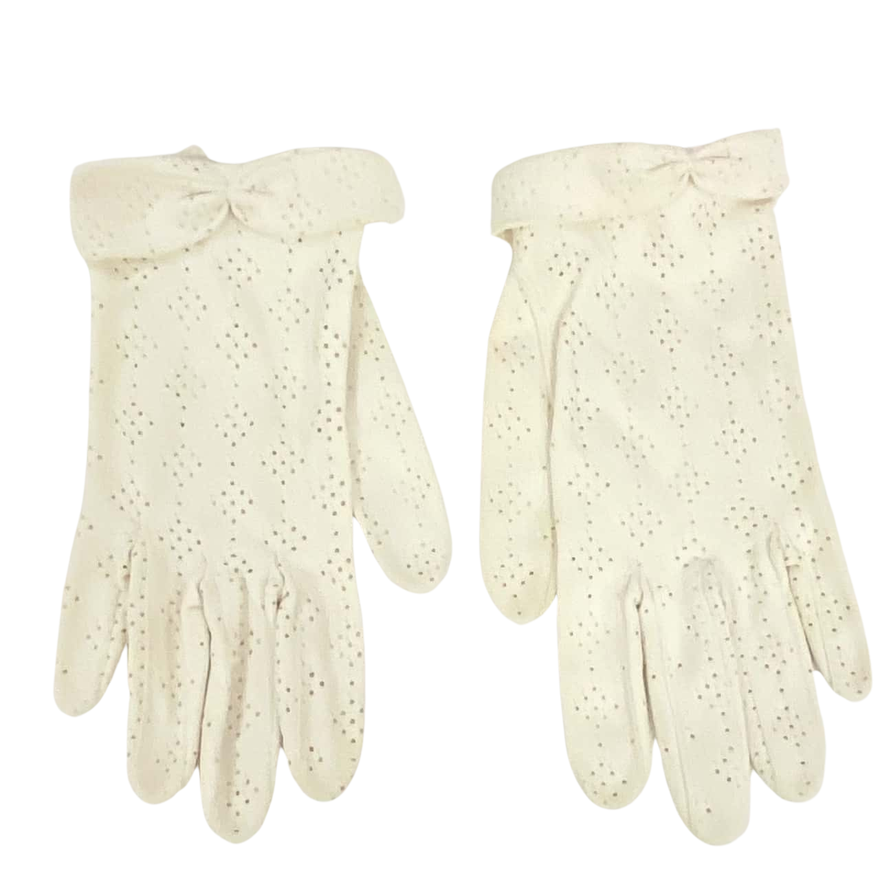 Vintage Gloves Cream / Off White Size Small
