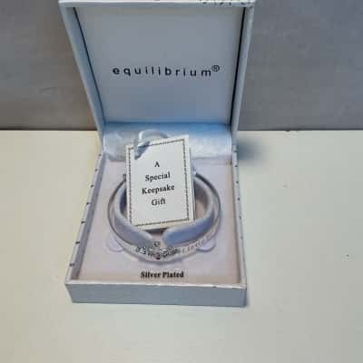 Equilibrium Little Princess Silver Plated Baby Bangle