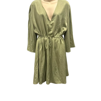 Serafina Womens  Size 14 Mini Dress / Short Sleeve Dress  Green 