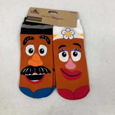 Disney Land Hong Kong Mr & Mrs Potato Head Socks Size 22-25cm